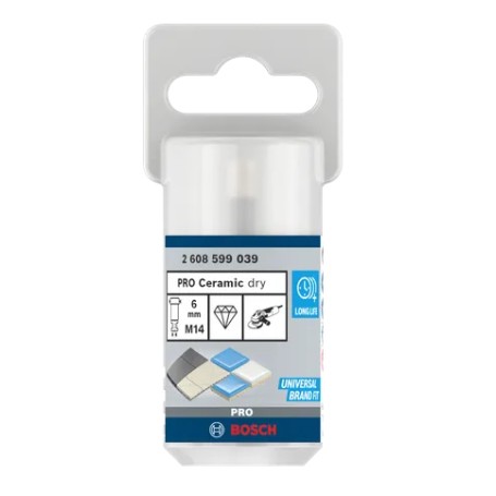 Diamant-Trockenbohrer Best for Ceramic Dry Speed,  6mm (fr Winkelschleifer) (2608599039)