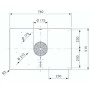 BORA Pure PURU2R Rough (Opaco)  Piano cottura a induzione con cappa aspirante integrata - Aria ricircolante