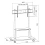 Techly ICA-TR31 Supporto per display espositivi 2,79 m (110") Nero (ICA-TR31)