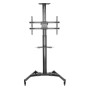 Techly ICA-TR46 carrello e supporto multimediale Nero Pannello piatto Carrello multimediale