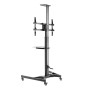 Techly ICA-TR46 carrello e supporto multimediale Nero Pannello piatto Carrello multimediale