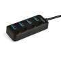StarTech.com Hub USB-C a 4 porte - USB type C a 4 porte USB 3.0 type A con interruttori individuali On/Off - SuperSp (HB30C4AIB)