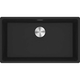 Franke Maris MRG 110-72 Fragranite+ Nero Opaco, lavello sottotop 80 cm, azionamento manuale, 125.0683.189