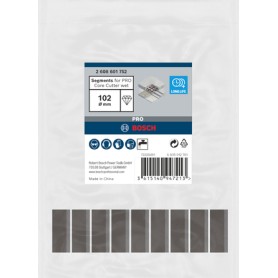 Diamantbohrkronen-Segmente Standard for Concrete (9 Stck, fr Bohrkrone  102mm) (2608601752)