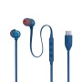 JBL Tune 310C USB Auricolare Cablato In-ear Musica e Chiamate USB tipo-C Blu (JBLT310CBLU)