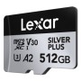 Lexar Professional SILVER PLUS 512 GB MicroSDXC UHS-I (LMSSIPL512G-BNANG)