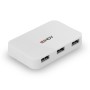 Lindy 43143 hub di interfaccia USB 3.2 Gen 1 (3.1 Gen 1) Type-A 5000 Mbit/s Bianco (43143)