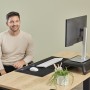 Fellowes Breyta poggiapolso Silicone Nero (100142575)