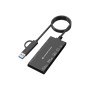 Conceptronic BIAN10B lettore di schede USB 3.2 Gen 1 (3.1 Gen 1) Type-A/Type-C Nero