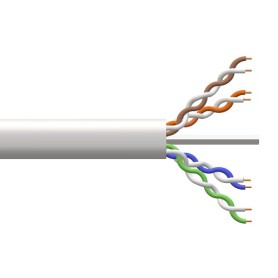 BOBINA RETE UTP CAT6 305MT RAME AWG24 RAME LSZH CLASSE CPR CCA BLU (LK305U6CB)