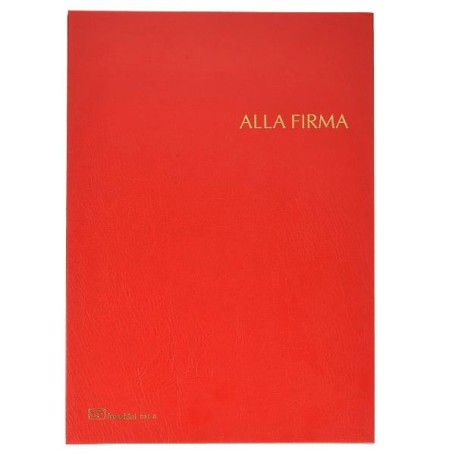 LIBRO FIRMA 14 INTERCALARI ROSSO (614-A-ER)