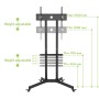 Techly ICA-TR6 Supporto TV a parete Nero (ICA-TR6)