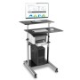 Techly ICA-TB TPM-3 leggio Nero, Argento (ICA-TB-TPM-3)