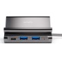 4smarts 7in1 USB 3.2 Gen 1 (3.1 Gen 1) Type-A + Type-C Grigio (456337)