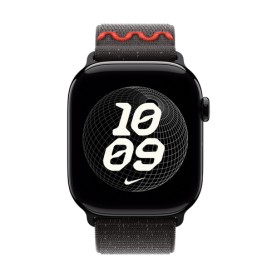 Apple Nike Sport Loop Band Nero Nylon, Poliestere riciclato, Spandex (MGD34ZM/A)