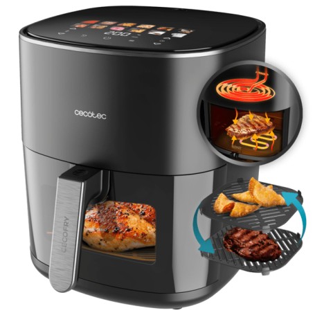 Cecotec Cecofry&Grill Duoheat 6500 Singolo 6,5 L Indipendente 2200 W Friggitrice ad aria calda Nero (A01_EU01_100500)