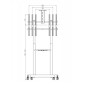 CARRELLO 800 600 CON 2 MENSOLE (OM07194)