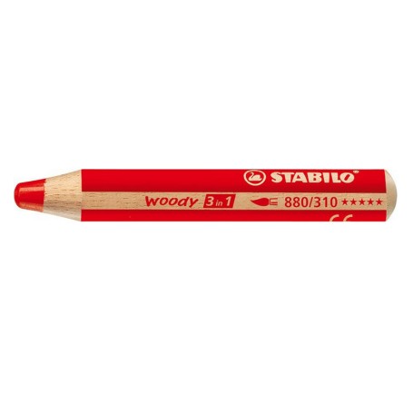 STABILO woody 3 in 1 Rosso 1 pz (880/310)
