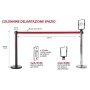 KIT COLONNINA NE COMPL. NASTRO BLU (KIT612N280-BL)