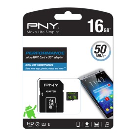 PNY Performance 16 GB MicroSDHC UHS-I Classe 10 (SDU16GPER50-EF)