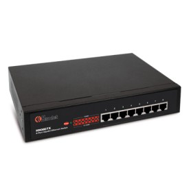 Hamlet Switch di rete a 8porte sistema automatico per riconoscimento velocità 10/100/1000 Mbit in metallo (HN08GTX)