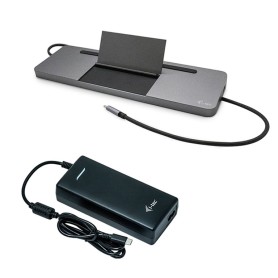 i-tec Metal USB-C Ergonomic 4K 3x Display Docking Station with Power Delivery 85 W + Universal Charger 112 W (C31FLATPRO112W)