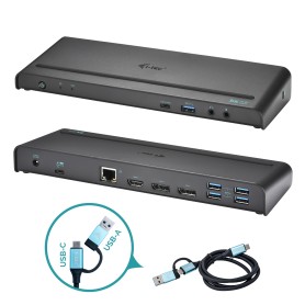 i-tec USB 3.0 / USB-C / Thunderbolt 3, 3x 4K Docking Station + Power Delivery 85W (CATRIPLE4KDOCKPDIT)