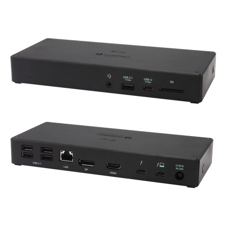 i-tec TB3TRIPLEDOCKPD replicatore di porte e docking station per notebook Cablato Nero (TB3TRIPLEDOCKPD)