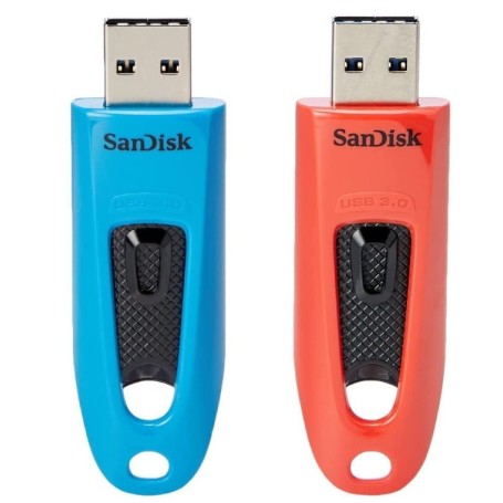 SanDisk Ultra unità flash USB 64 GB USB tipo A 3.2 Gen 1 (3.1 Gen 1) Blu, Rosso (SDCZ48-064G-G46BR2)