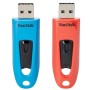 SanDisk Ultra unità flash USB 64 GB USB tipo A 3.2 Gen 1 (3.1 Gen 1) Blu, Rosso (SDCZ48-064G-G46BR2)