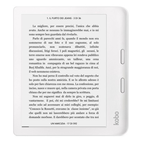 Rakuten Kobo Libra 2 lettore e-book Touch screen 32 GB Wi-Fi Bianco (N418-KU-WH-K-EP)