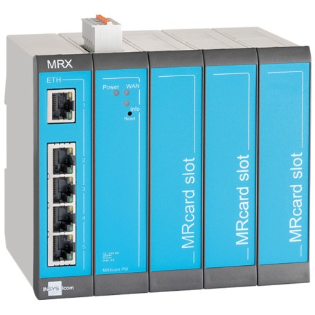 Insys Microelectronics MRX5 LAN router cablato Fast Ethernet Blu, Grigio (10017036)