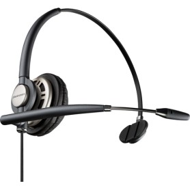 POLY ENCOREPRO HW710D Auricolare Cablato A Padiglione Ufficio Nero, Argento (78715-101)