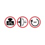 Reflecta 23180 supporto da parete per casse acustiche Soffitto, Parete Plastica Nero