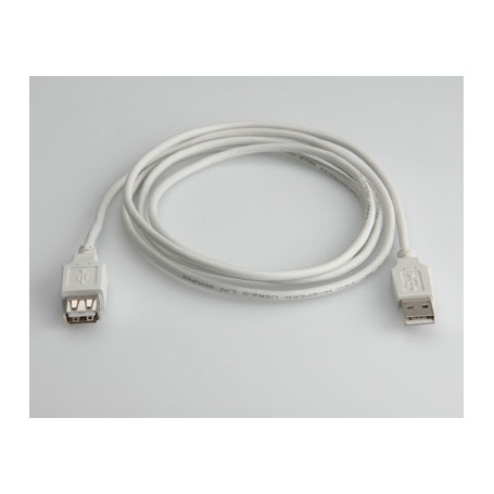 Value USB 2.0 Cable, Type A, 3.0 m cavo USB 3 m USB A Bianco (RO11.99.8961) (NX090301108)