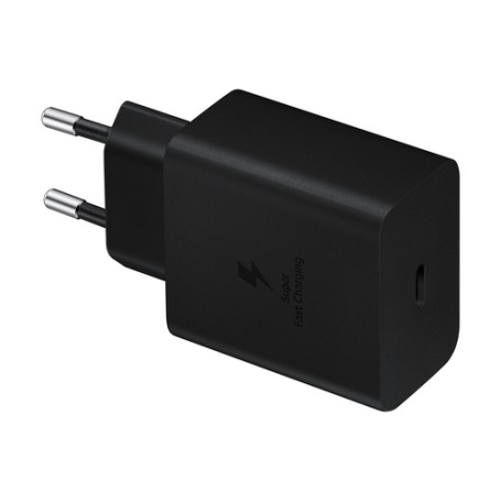 Samsung Caricabatterie Super Fast Charging 45W EP-T4510, Porta USB-C (con Cavo), Nero (EP-T4510XBEGEU)