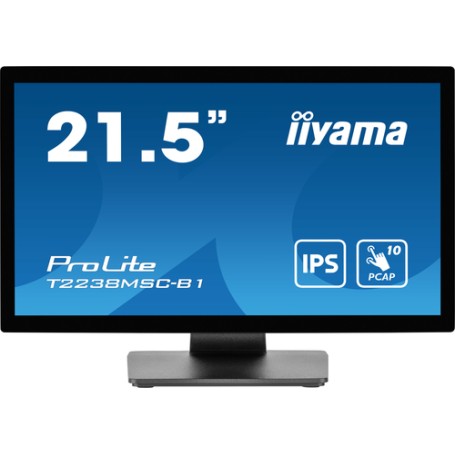 iiyama ProLite T2238MSC-B1 Monitor PC 54,6 cm (21.5") 1920 x 1080 Pixel Full HD LED Touch screen Nero (T2238MSC-B1)