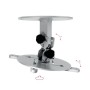 ITB OM26080 supporto per proiettore Soffitto Argento