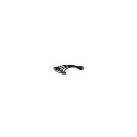 Matrox CAB-L60-4XAF cavo e adattatore video 0,3 m VGA (D-Sub) Nero (CAB-L60-4XAF)