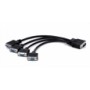 Matrox CAB-L60-4XAF cavo e adattatore video 0,3 m VGA (D-Sub) Nero (CAB-L60-4XAF)