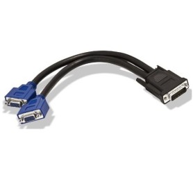 Matrox LFH60 - 2x HD15 0,3 m 2 x VGA (D-Sub) Nero (CAB-L60-2XAF)