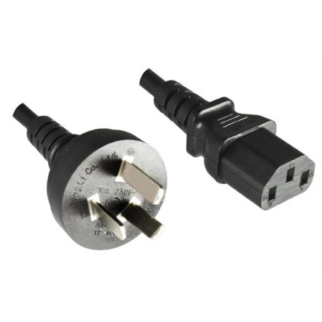 Microconnect PE150418 cavo di alimentazione Nero 1,8 m Spina di alimentazione di tipo I Accoppiatore C13 (EEPE150418)