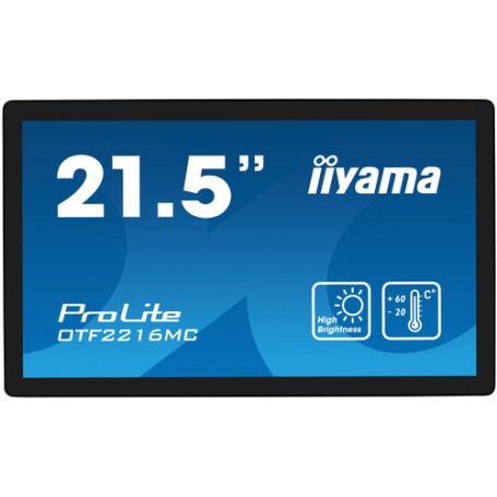 iiyama OTF2216MC-B1 visualizzatore di messaggi Pannello piatto per segnaletica digitale 55,9 cm (22") LCD 1100 cd/m² Full HD Ne