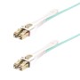 StarTech.com Cavo in fibra ottica multimodale OM4 LC a LC (UPC) con linguette push-pull, 10m, 50/125µm, Reti 100G, Insensibile  (450FBLCLC10PP)