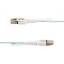 StarTech.com Cavo in fibra ottica multimodale OM4 LC a LC (UPC) con linguette push-pull, 10m, 50/125µm, Reti 100G, Insensibile  (450FBLCLC10PP)