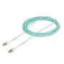 StarTech.com Cavo in fibra ottica multimodale OM4 LC a LC (UPC) con linguette push-pull, 10m, 50/125µm, Reti 100G, Insensibile  (450FBLCLC10PP)