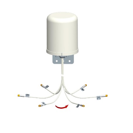 Fortinet FANT-06ABGN-0606-O-R antenna di rete Antenna omnidirezionale RP-SMA 6 dBi