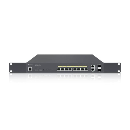 EnGenius ECS1112FP switch di rete Gestito L2+ Gigabit Ethernet (10/100/1000) Supporto Power over Ethernet (PoE) Nero (ECS1112FP)