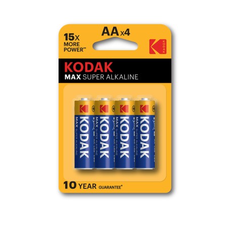 BATTERIA AA 1,5V LR6 KODAK MAX ALCALINE 4PZ (30952867)