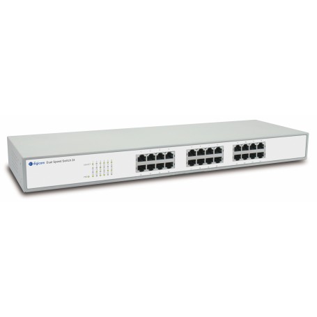 Digicom Dual Speed Switch 24 Non gestito Fast Ethernet (10/100) Grigio, Bianco (8E4245)
